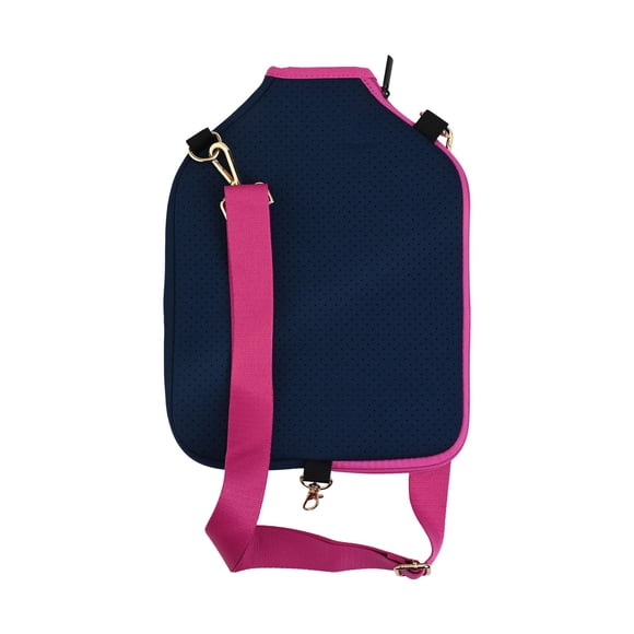 Pickleball Paddle Cover 9.4 x 12.2 inch Neoprene Paddle Storage Bag with Strap Dark Blue