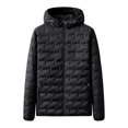thumbnail image 2 of Custom Logo Zip Solid Color Quilted Hooded Blank White Duck Down Women Casual Down Puffer Jacket, 2 of 5