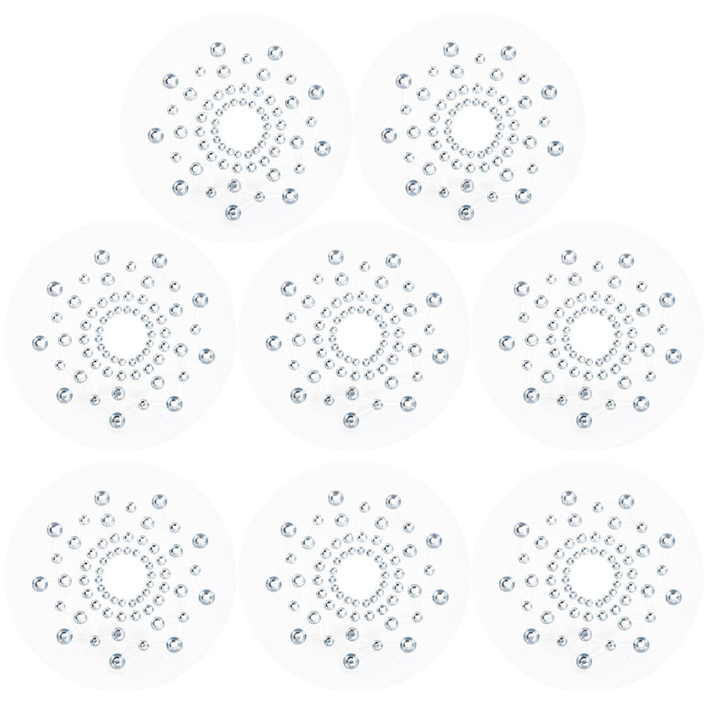 4 Pairs Sexy Nipples Stickers Snowflake Shaped Nipples Cover Sexy Bra
