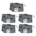 thumbnail image 3 of Label Maker Tape, Length Black On White Waterproof 12mm Width 8M Covering Strong Adhesive For TZC231 Box Of 4, 3 of 8