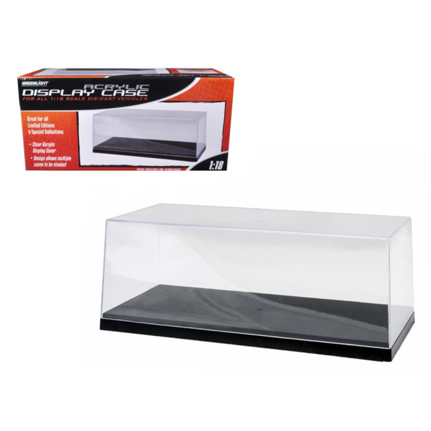 Acrylic Display Show Case with Plastic Base For 1/18 Scale Cars by Greenlight 