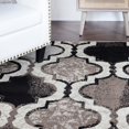 thumbnail image 3 of BNM Modern Trellis Indoor Area Rug, 8' x 8', Ivory, 3 of 10