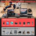 thumbnail image 4 of Inversor de corriente TANHEYIN 300 W DC 18 V a AC 110 V con 2 salidas AC, 4 of 7