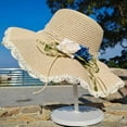 thumbnail image 5 of Straw Hats Women with Roses Embellishments Big Eaves Hat Beach Hats Women, 5 of 8