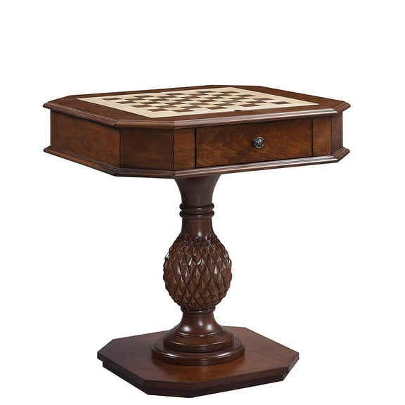 HomeStock Urban Upmarket Game Table, Cherry