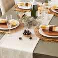 thumbnail image 4 of DII Textured Cotton Table Runner, Natural, 15"W x 108"L, 4 of 4
