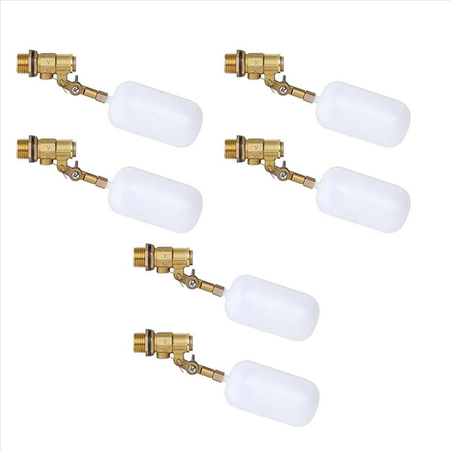 6X VáLvula de Flotador de 1/2 Pulgada, VáLvula de Flotador de Agua para Llenado AutomáTico de de VáLvula de Flotador de Estanque, para Tanques de Ganado, Acuarios