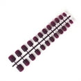 thumbnail image 3 of Uñas postizas Soidarity 24 piezas Shortie Square Head Estilo francés 17 uva morada, 3 of 5