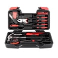 thumbnail image 1 of 39pcs Tool Kit with Portable Toolbox Storage, General Household Hand Tool Kit with 8 SAE Hex Keys, Bit Driver, 6-inch Slip Joint Pliers & 4 Precision Screwdrivers, Great Gift for Beginners, Red, 1 of 7