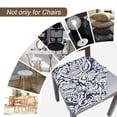 thumbnail image 4 of Seat Covers for Dining Room Chairs Stretch Printed Chair Seat Covers Set of 4, Removable Washable Upholstered Chair Seat Protector Cushion Slipcovers for Kitchen, Office, 4 of 6