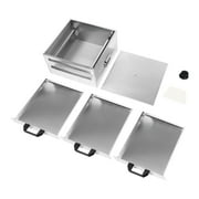Miumaeov Rice Noodle Roll Steamer Machine Cantonese Cuisine Cookware Stainless Steel Guangdong Changfen Steamer with Extra Tray