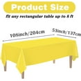 thumbnail image 2 of Xukmct 2 Pcs Disposable Plastic Table Cloth Rectangle Tablecloths Waterproof Table Cover for Birthday Wedding Graduation Party, 54" x 108", 2 of 7