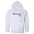thumbnail image 1 of W Republic 558-220-WHT-04 Furman University Sweat à Capuche Script pour Hommes, Blanc - Extra Large, 1 of 1