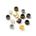 thumbnail image 2 of 6 Style Rondelle Brass Crimp Beads Mixed Color 2x1~2mm Hole: 1mm 2376pcs/box, 2 of 5