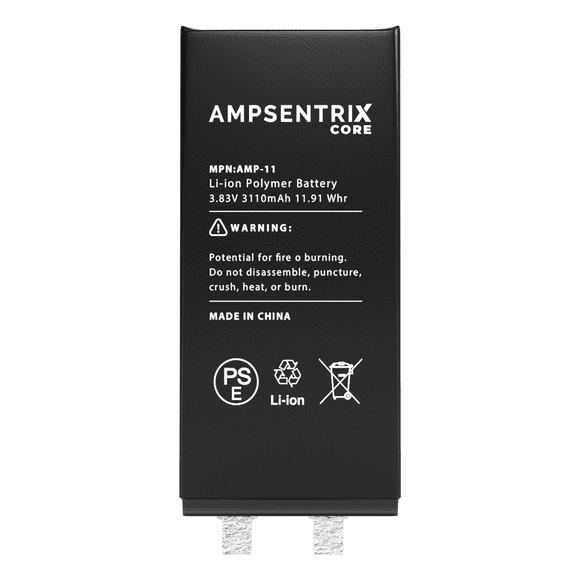 Esource Parts AmpSentrix Core Replacement Battery For iPhone 11 Compatible