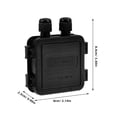 thumbnail image 2 of Houderco Photovoltaic Junction Box 1Set 3.30X3.14X0.90In Black For Outdoor Use, 2 of 8