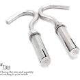 thumbnail image 2 of Expansion Screw Bolts Sleeve Anchors，Stainless Steel Expansion Bolts, Screws, Screws,Screw DIY Hardware 6 Pieces of Open Expansion Bolts, Stainless Steel Anchor Eye Bolts (Size : M6), 2 of 4