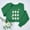 A1304 Green, variant on St. Patrick's Day Sweatshirt for Women Leprechaun Ghost Graphic Crewneck Long Sleeve Loose Fit Festive Apparel Soft Pullover Holiday Gift