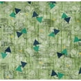 thumbnail image 4 of oneOone Coton Popeline Sergé Menthe Vert Tissu Triangle & Texture Robe Tissu Tissu Impression Tissu par la Cour 56 Pouces de Large, 4 of 4
