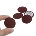 thumbnail image 4 of Unique Bargains 20pcs 48L Fabric Cloth Covered Button 30mm Round Metal Shank Sewing Buttons for Suits Dress Blouses, Caramel, 4 of 5