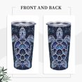thumbnail image 2 of Sea Turtle Tumbler with Lid and Straw 20 OZ Stainless Steel Travel Coffee Mug Double Wall Insulated Cup Leakproof for Car Sports Cafe Office, 2 of 7
