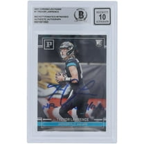 Trevor Lawrence Jacksonville Jaguars Autographed 2021 Panini Chronicles #PA-1 Beckett Fanatics Witnessed Authenticated 10 Rookie Card with "NFL Debut 9/12/21" Inscription - Fanatics Authentic