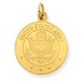 thumbnail image 1 of 14K Yellow Gold U.S. Army Insignia Disc Pendant, 1 of 2