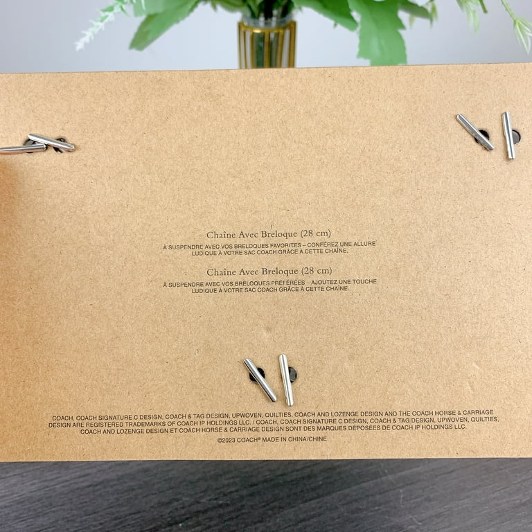 coach シルバー スワッガー チェーン・チャーム　CW662 Coach CW662 Silver Swagger Chain With Charms IN Silver