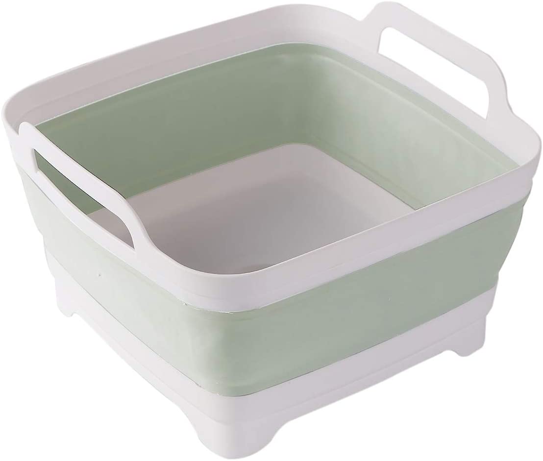 Collapsible Dish Pans 9L Portable Washing Basin Dish Pan Foldable