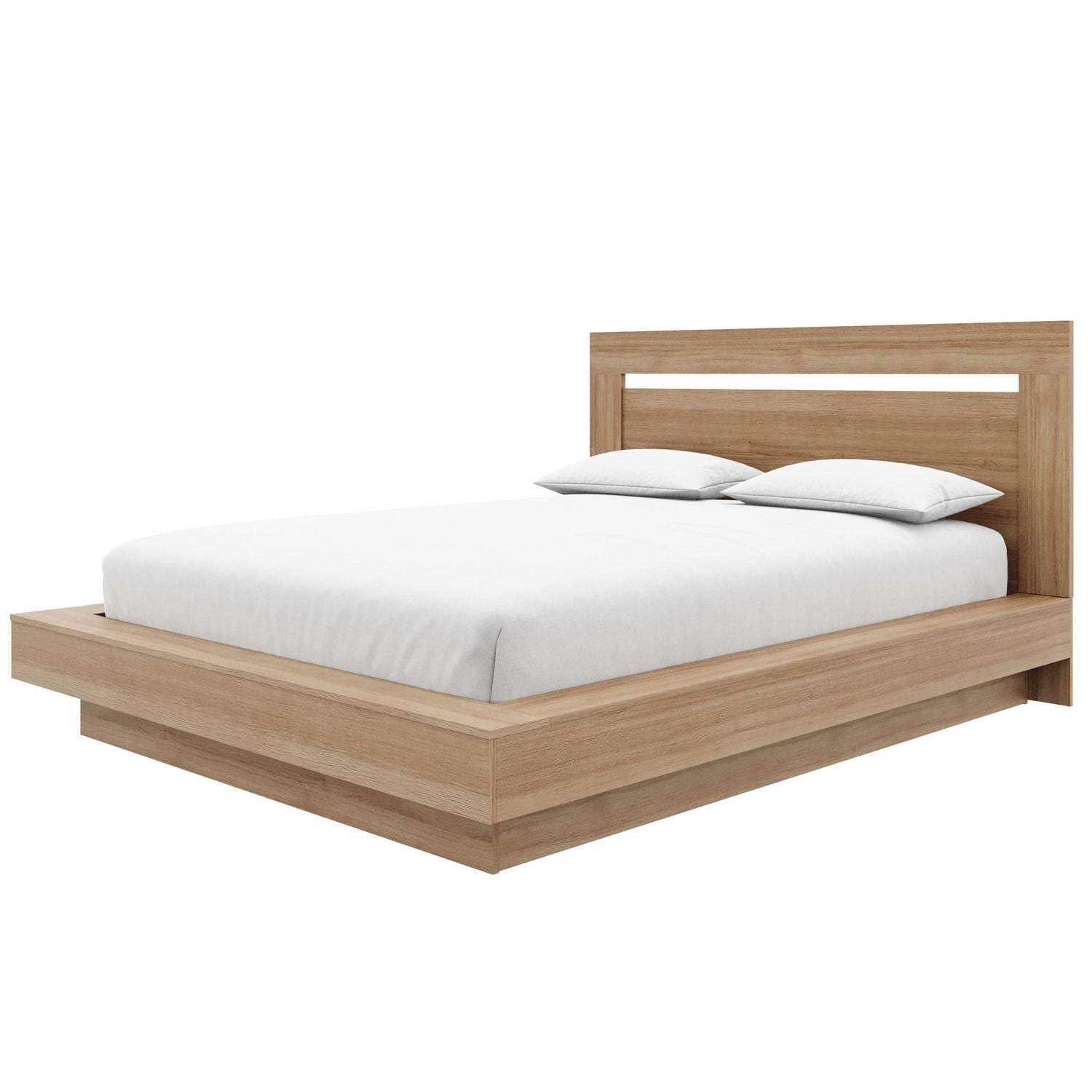 Lit plateforme Queen Size Byron avec tête de lit