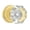 Gold/Polished Brass-Passage, variant on Passage Polished Chrome Octagon Crystal Interior Door Knob for Hall and Closet