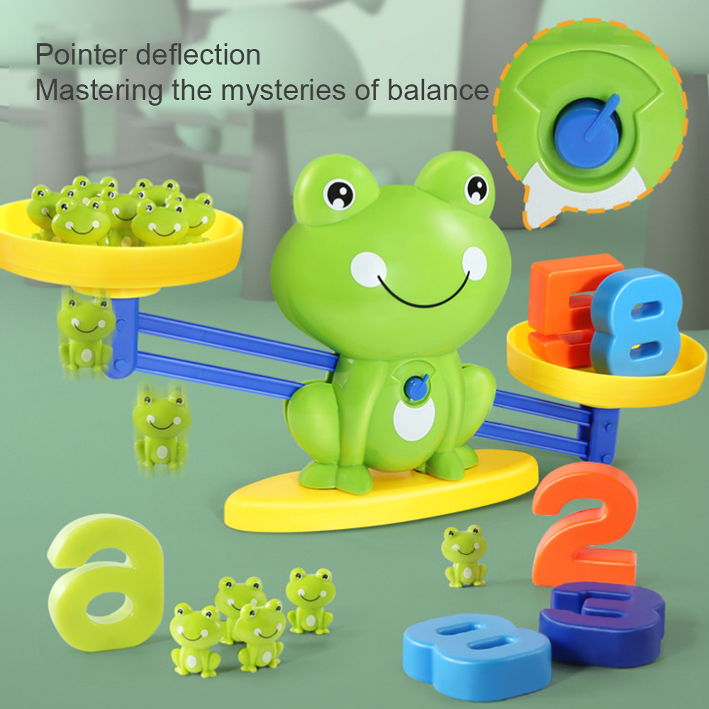 BBPOOL Frog Balance Cool Math Counting Game Educational Early Learning  Scale STEM Toys Gifts for Preschool Toddlers Kids Age 3 4 5 6