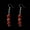 Red Jasper, variant on 7 Chakra Natural 5-8mm Crystal Quartz Chip Stone Earrings Hook Healing Gift-Rose Quartz