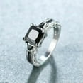 thumbnail image 3 of K-KED 925 Silver Filled Women Wedding Rings Cubic Zircon Engagement Delicate Jewelry Sz 6-10-7-#9, 3 of 5