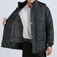 thumbnail image 2 of Winter Men's Hooded Thickened Jacket Outdoor Padded Warm Windproof Cold Weather Coat for Snow Sports, 2 of 9