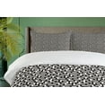 thumbnail image 4 of Ambesonne Modern Duvet Cover Sets, Contemporary Maze Pattern, 2-King, Charcoal Grey and Eggshell, 4 of 7