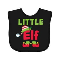 Inktastic Christmas Little Elf Boys or Girls Baby Bib