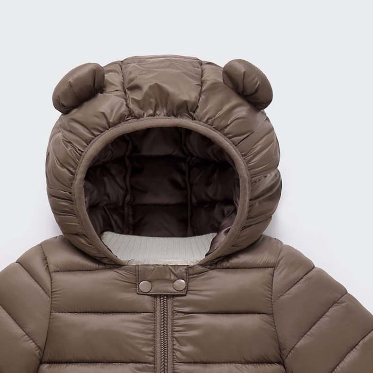 IUYRTFE Kids Padded Coat, Polyester Regular Fit Long Sleeve Hooded Zip ...
