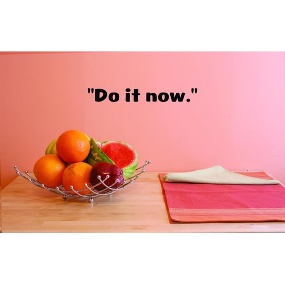 Custom Decals Do It Now. Wall Art Size: 8 X 30 Inches Color: Black