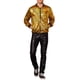thumbnail image 2 of Chaqueta con lentejuelas INSPIRE CHIC para hombre, con cremallera, de mangas largas, estilo disco brillante, bomber, 2XL dorada, 2 of 6