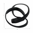thumbnail image 4 of Decorative Aluminum Knot Sculpture for Home Decor - Ornaments Figurine for Bathroom, Office, and Living Room Styling - Modern Shelf Accent, Coffee Table Decor, or Room Display - 7", Black, 4 of 13