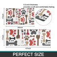 thumbnail image 7 of Paw Prints and Bones Kitchen Rugs Sets Of 2,Anti Fatigue Kitchen Mat Rugs Non Slip Washable,Decorative Kitchen Floor Mats for Kitchen,Sink,Laundry,17"x30"+17"x47", 7 of 7