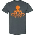 thumbnail image 3 of Inktastic Orange Octopus T-Shirt, 3 of 5