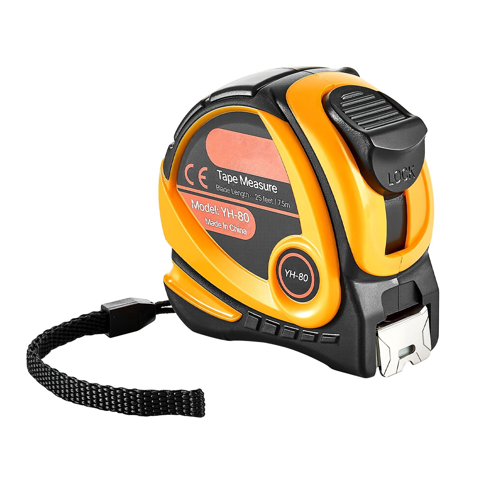 Dranite 25-Foot Tape Measure Retractable, ABS Material with Imperial/Metric
