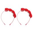 thumbnail image 2 of Loving Heart Headbands For Women Casual Wear Headdress Red 2Pcs, 2 of 5