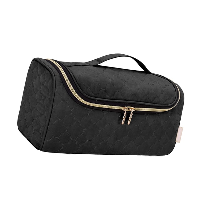 Qarigey Accesorios para rizadores de pelo Bolsa de almacenamiento Organizador de accesorios de estilo colgante Cuidado del cabello Negro