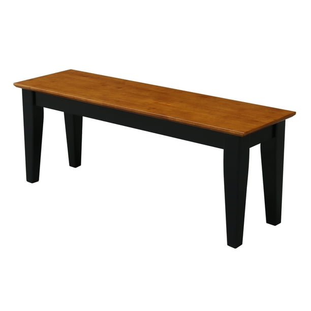 International Concepts Cowan Shaker Dining Bench - Black/Cherry