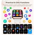 thumbnail image 2 of Iaret Smart Watch for Women, 1.83" HD Fitness Tracker with 4 Bands, Answer/Make Calls, Heart Rate/Sleep/SpO2/Step Tracking, 100+ Sport Modes, Android, 2 of 7