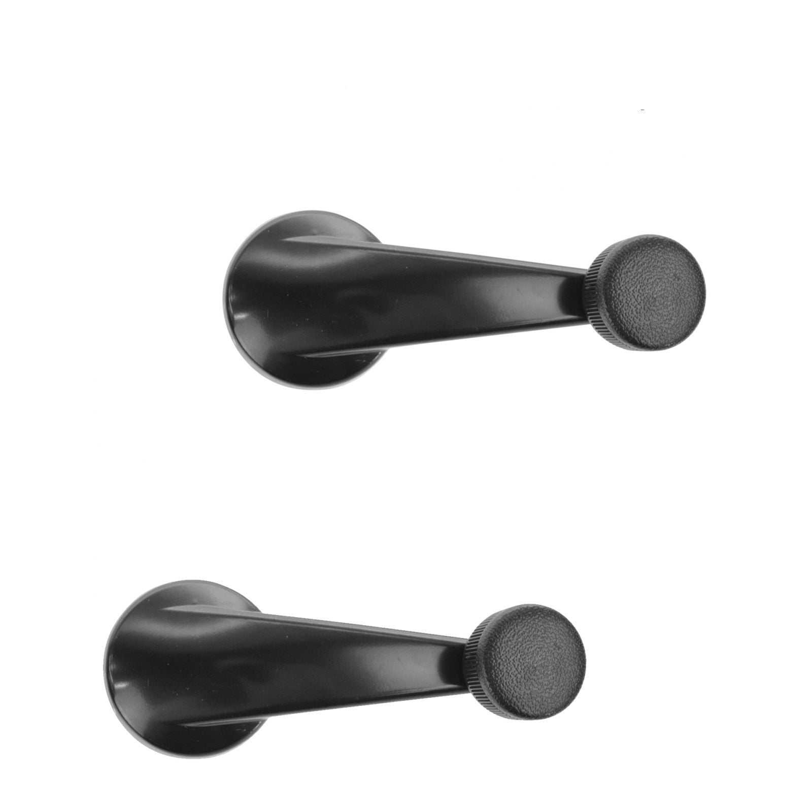 Manual Window Crank Handle Black Driver Passenger Pair For Chevy GMC