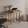thumbnail image 2 of Miekor Furniture Computer Desk, 1 Drawer, 4 Legs, Natural Oak MK4398, 2 of 8